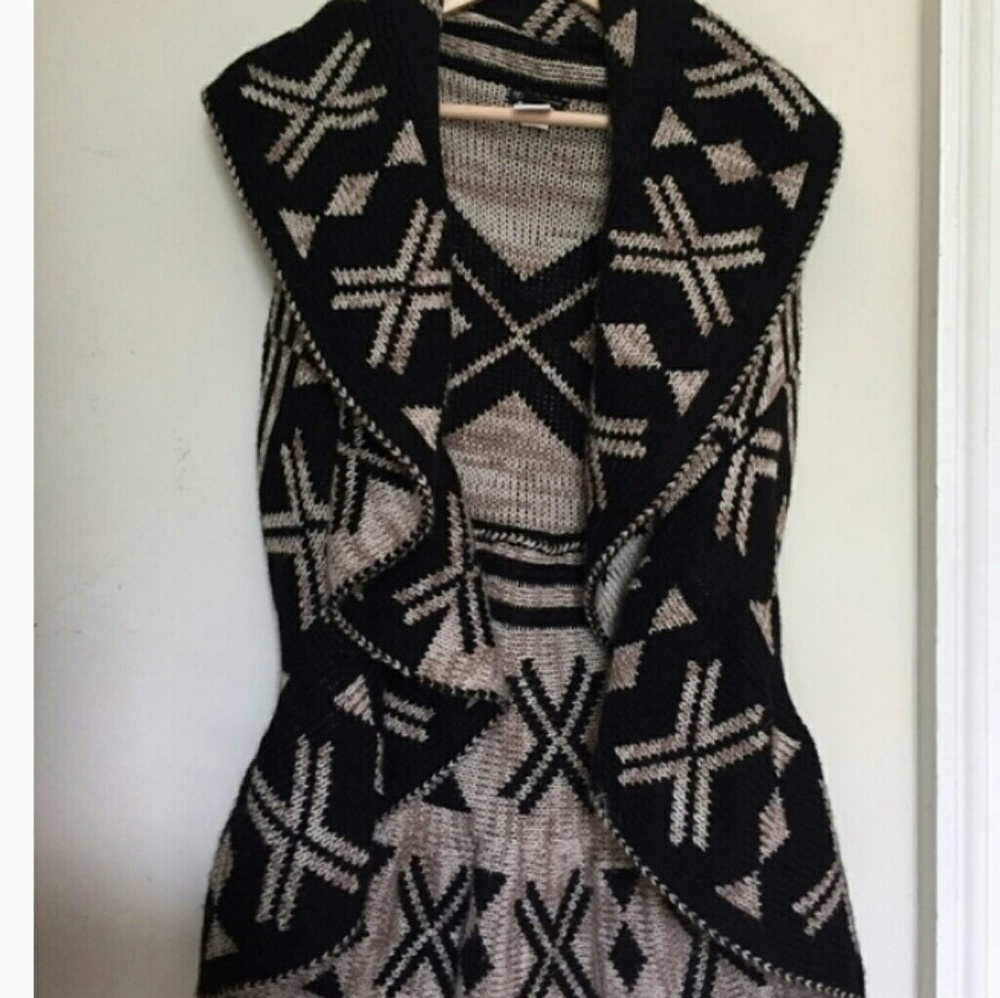New Direction Knit Sleeveless  Cardigan